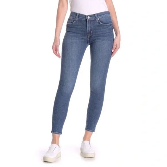 Hudson | High Rise Blair Super Skinny Ankle Jeans | 26 | DAMAGED - Picture 1 of 15